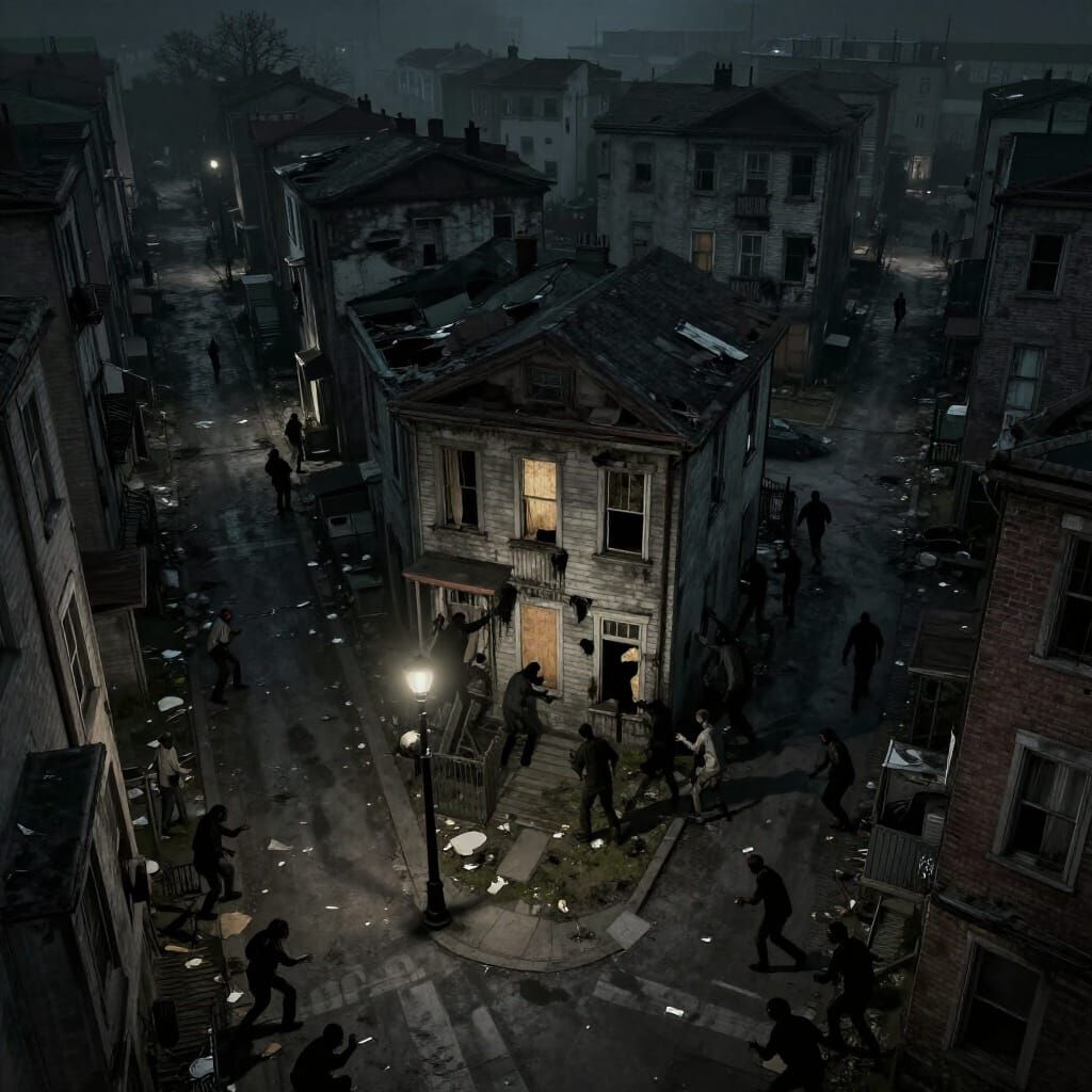 Zombie Apocalypse Alley: Desperate Defense in Dilapidated Ho...