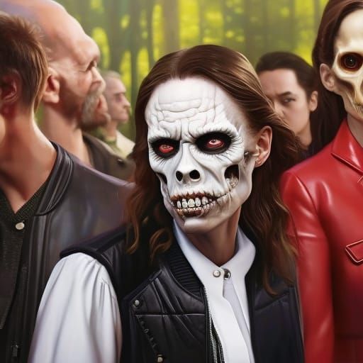 Hyperdetailed Zombie Portrait in Digital Art Style