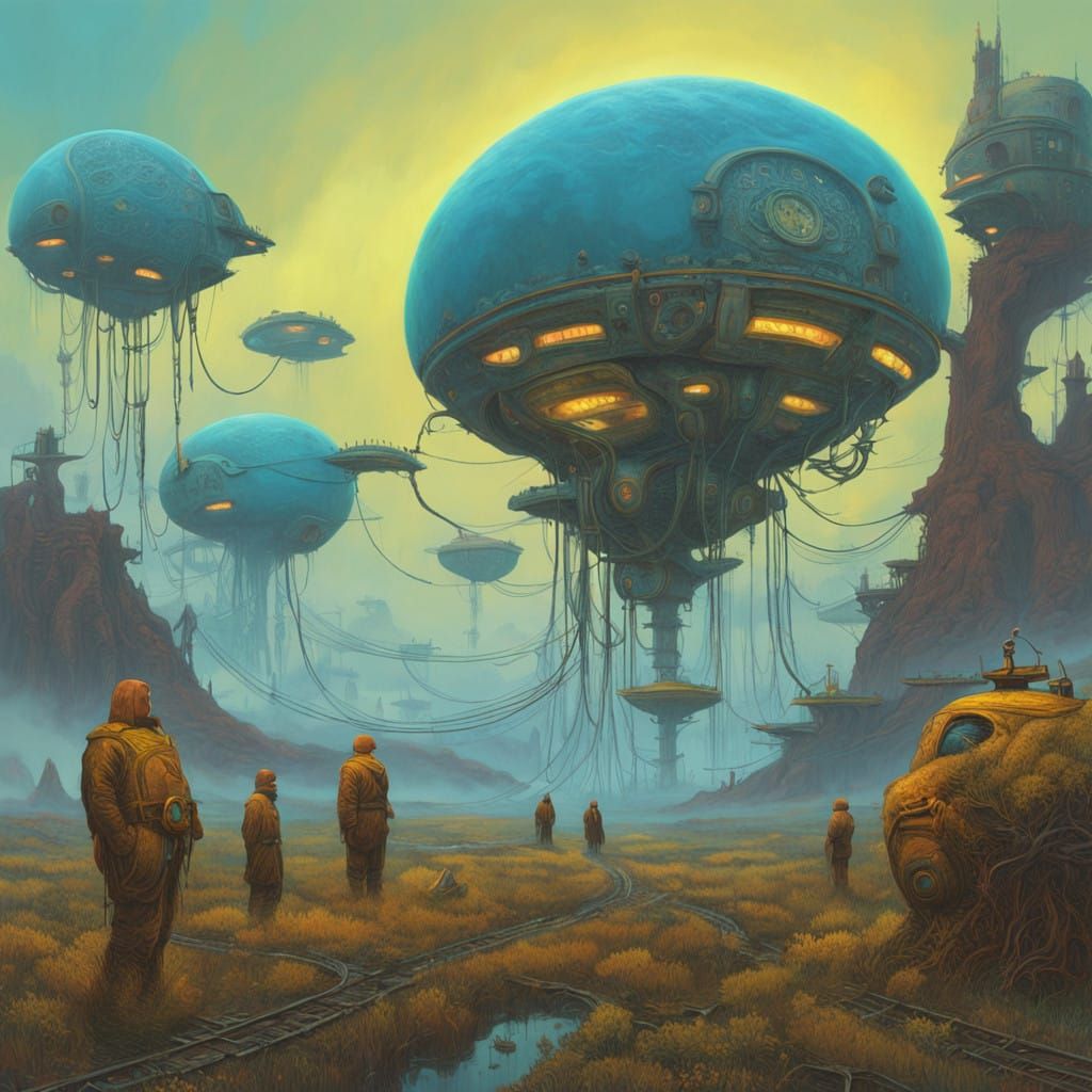 Surreal Dreamscapes of Nested Realms