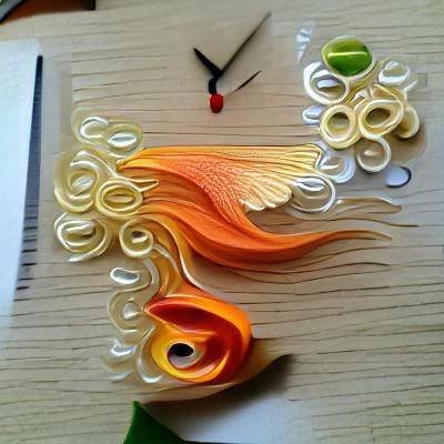 Intricate Quilled Paper Filigree Design
