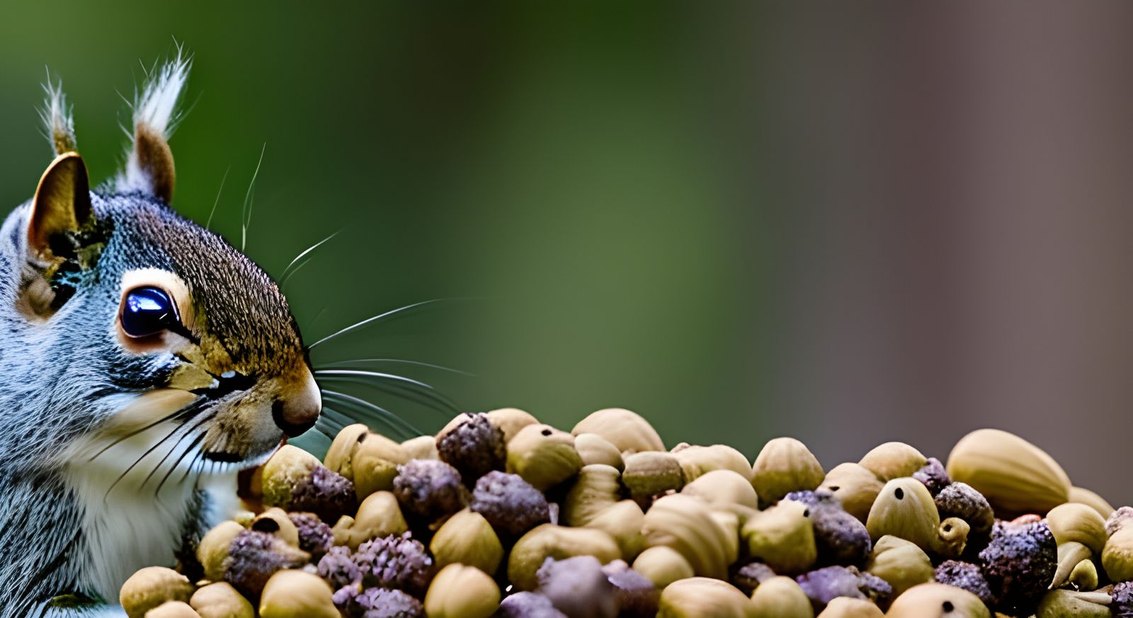 Squirrel with Acorns