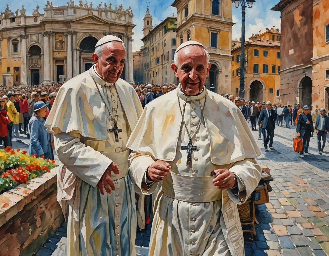 Doppelgänger pope in Rome