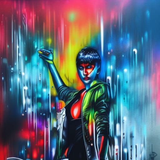 Polychromatic Graffiti Art in Street Style