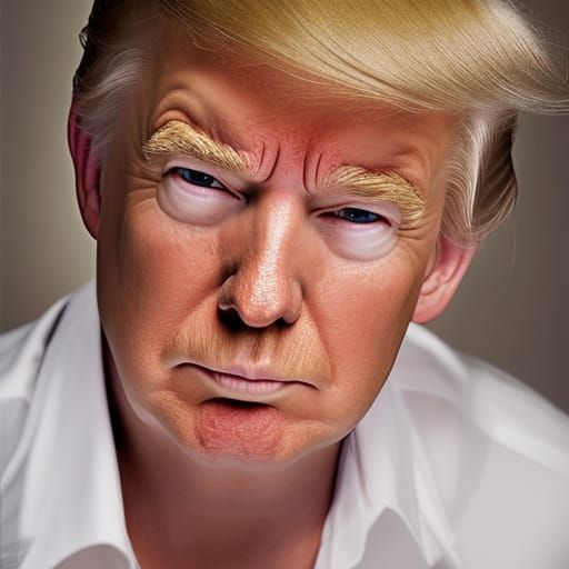 Professional Close-Up Portrait of Donald Trump