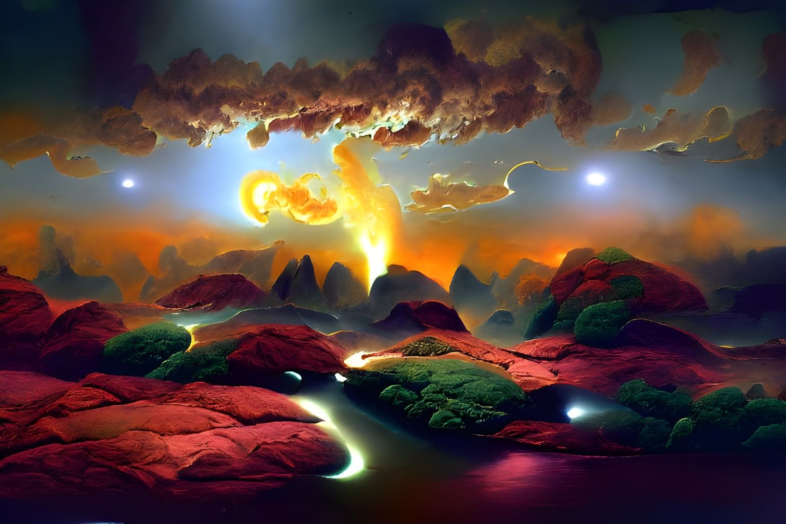 Cosmic Nebula Illuminates Interstellar Planet in Cel-Shaded ...