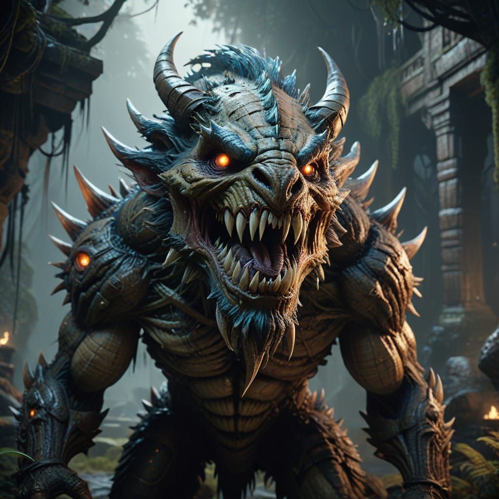 Monstrous Creature Radiates Timeless Terror in a Surrealisti...