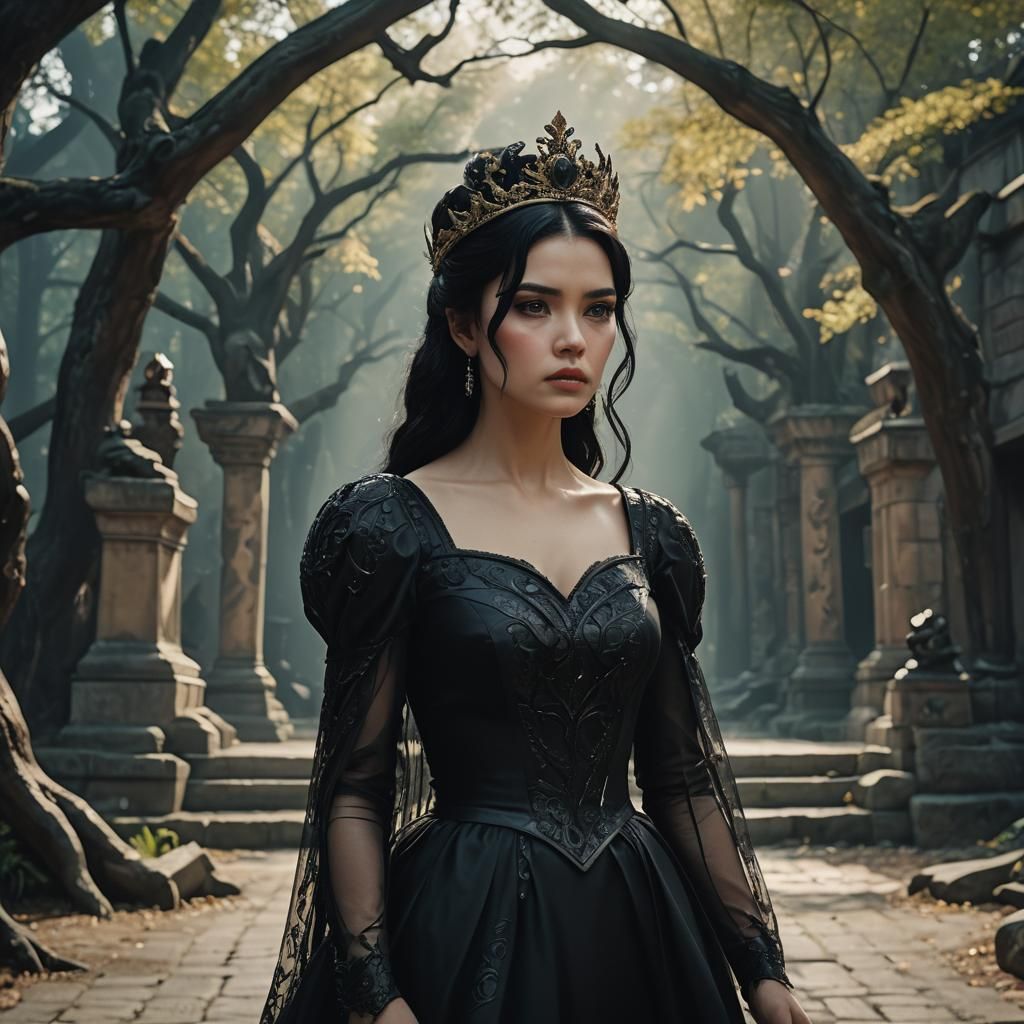 Fantasy Princess with Cinematic Lighting and Film Grain