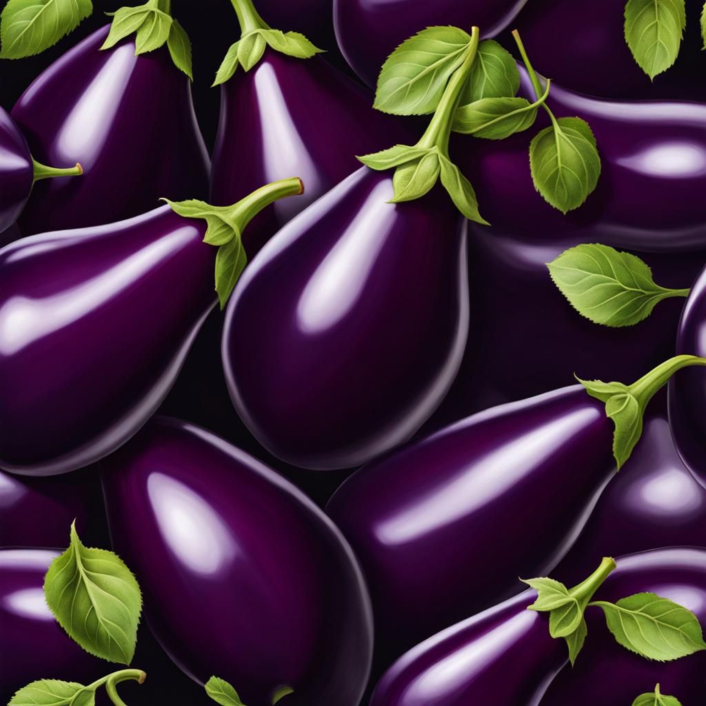Realistic Picture of an Aubergine