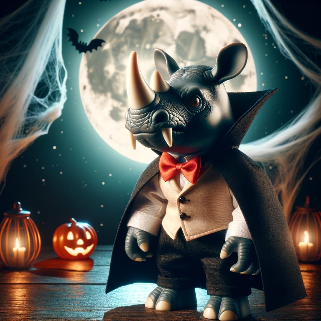 Vampire Rhinoceros at Spooky Halloween Night