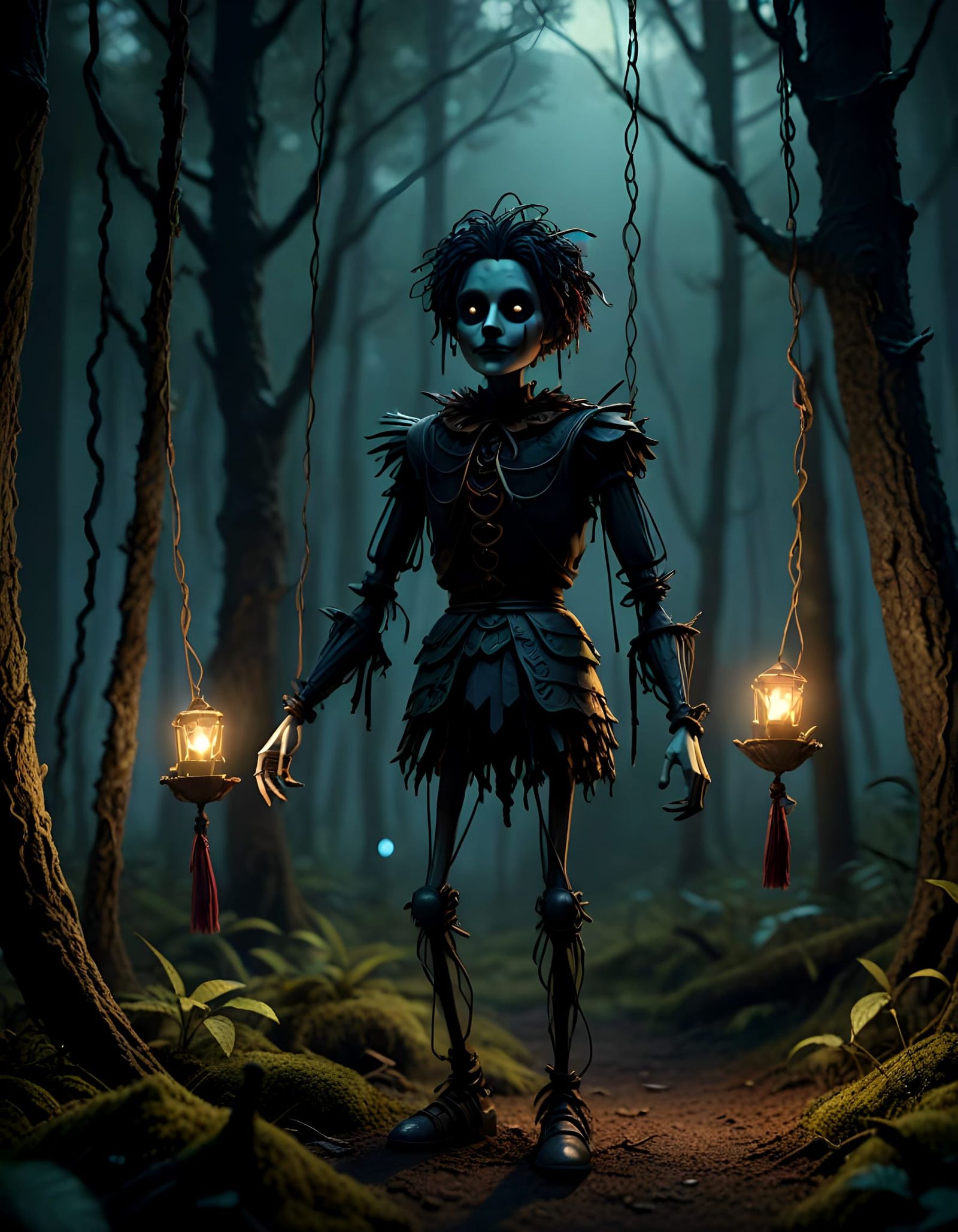 Funeral March of a Marionette: Detailed Matte Painting