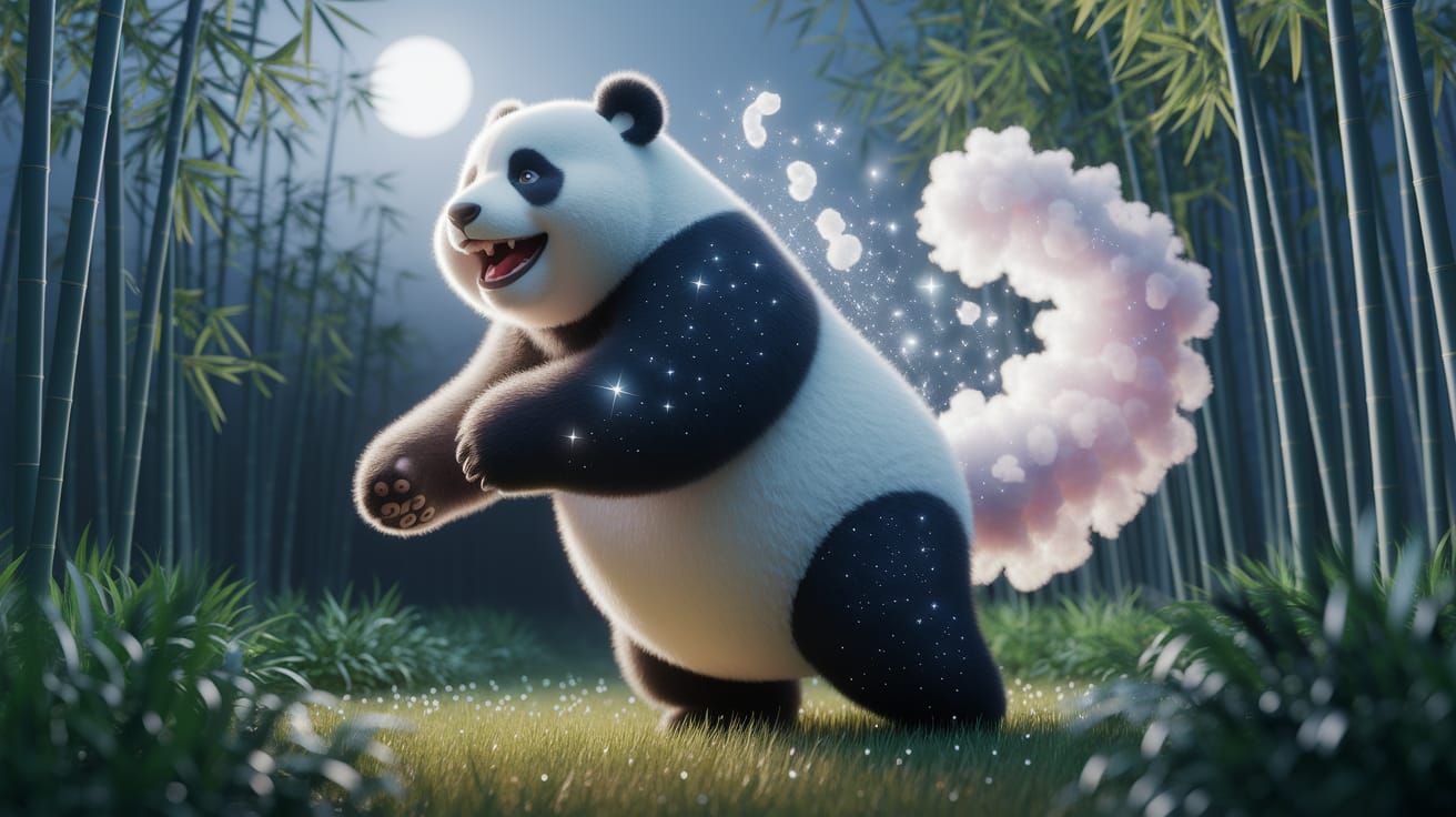 Stardust Panda pooping clouds