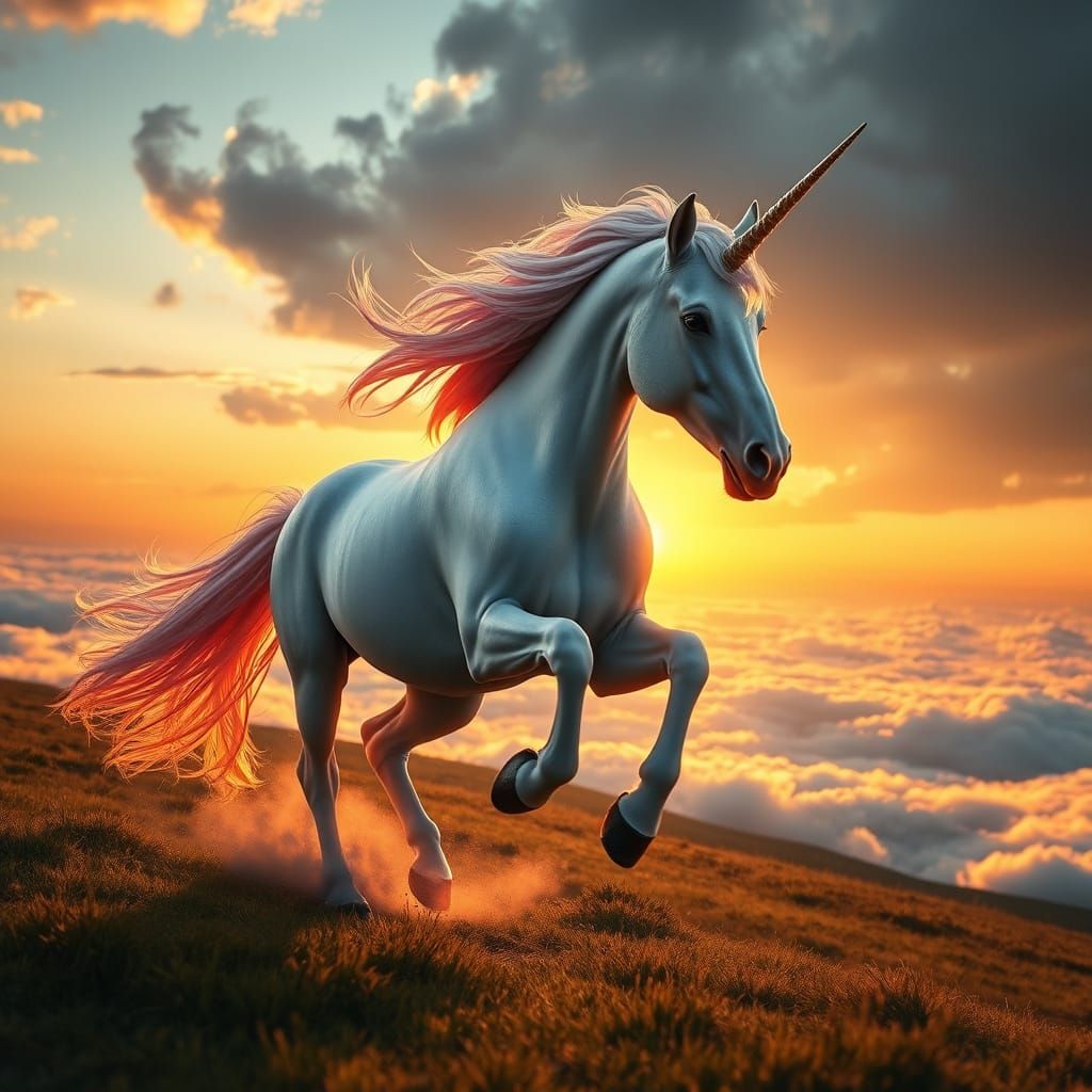 Unicorn in the Evening Light