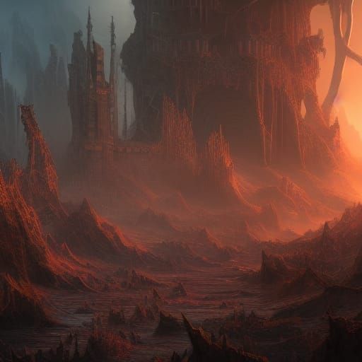 Death and Rebirth: A Fantastical Matte Painting