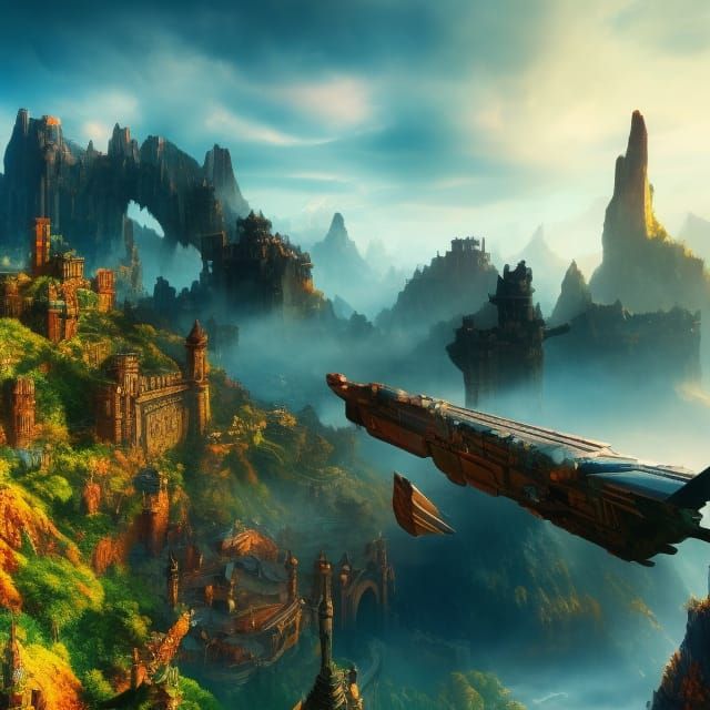 Fantasy Crypto Hero in Detailed Digital Matte Painting