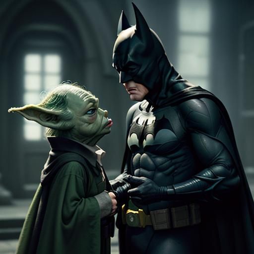 Batman Meets Yoda: An Unlikely Encounter