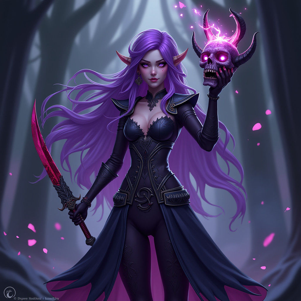 Mysterious Mage with Severed Head, Fortnite Style