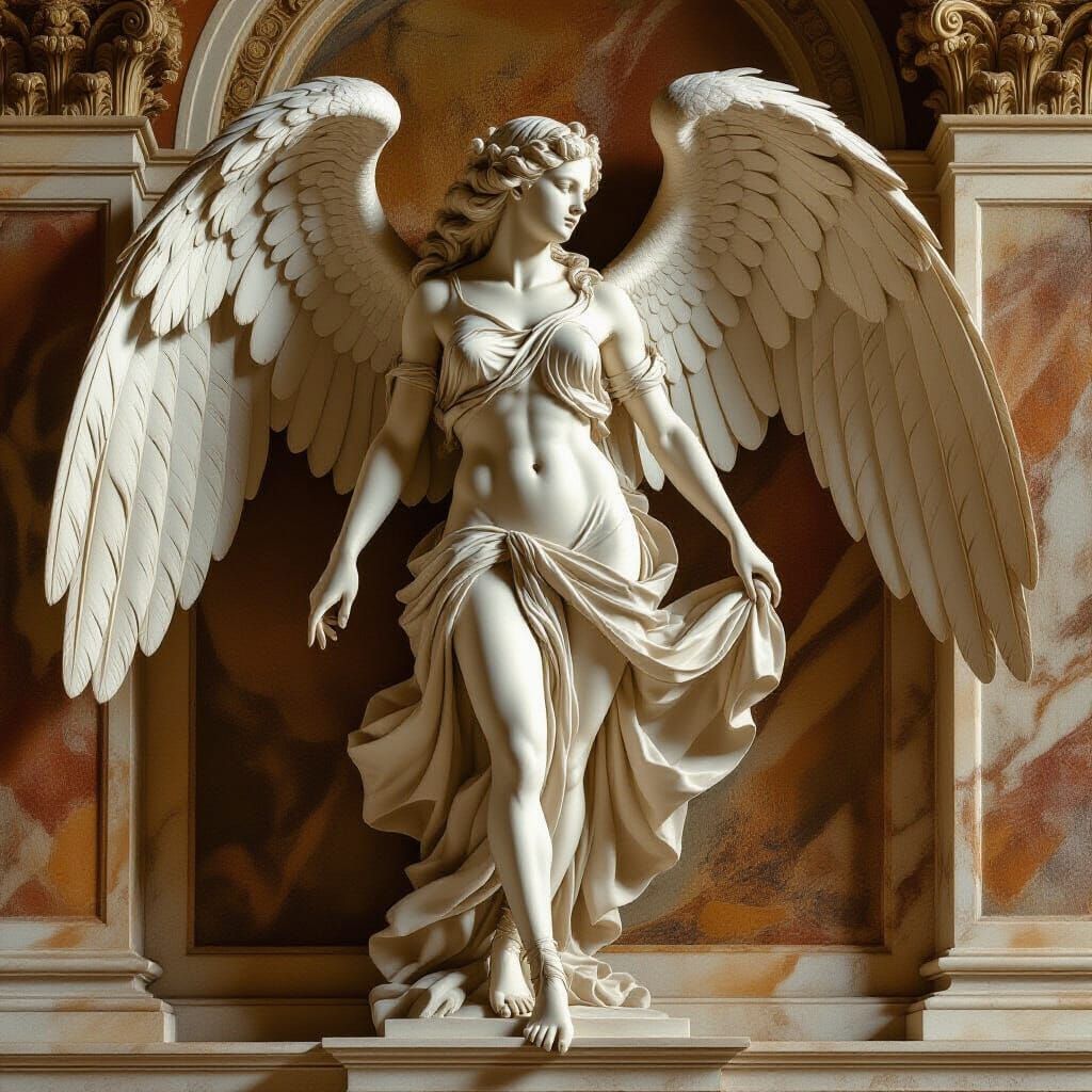 Renaissance Harpy Statue in Michelangelo's Style