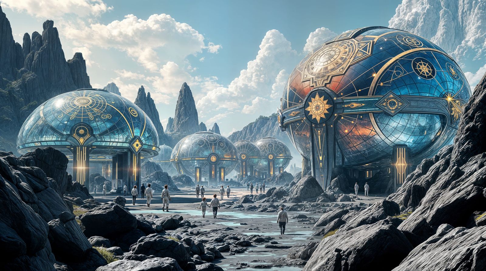 Retro-Futuristic Science Center on Obsidian Plateau