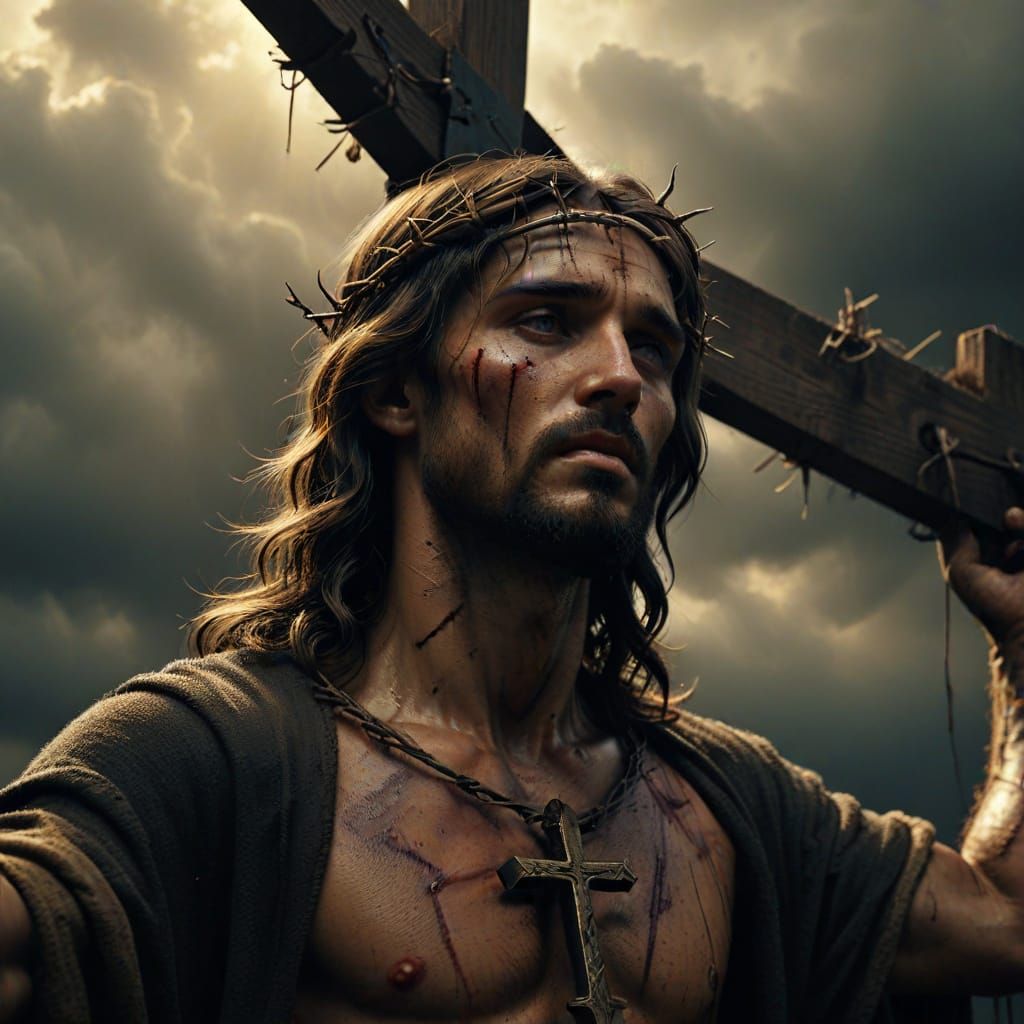 Jesus on the Cross: A Masterpiece of Dramatic Devotional Art