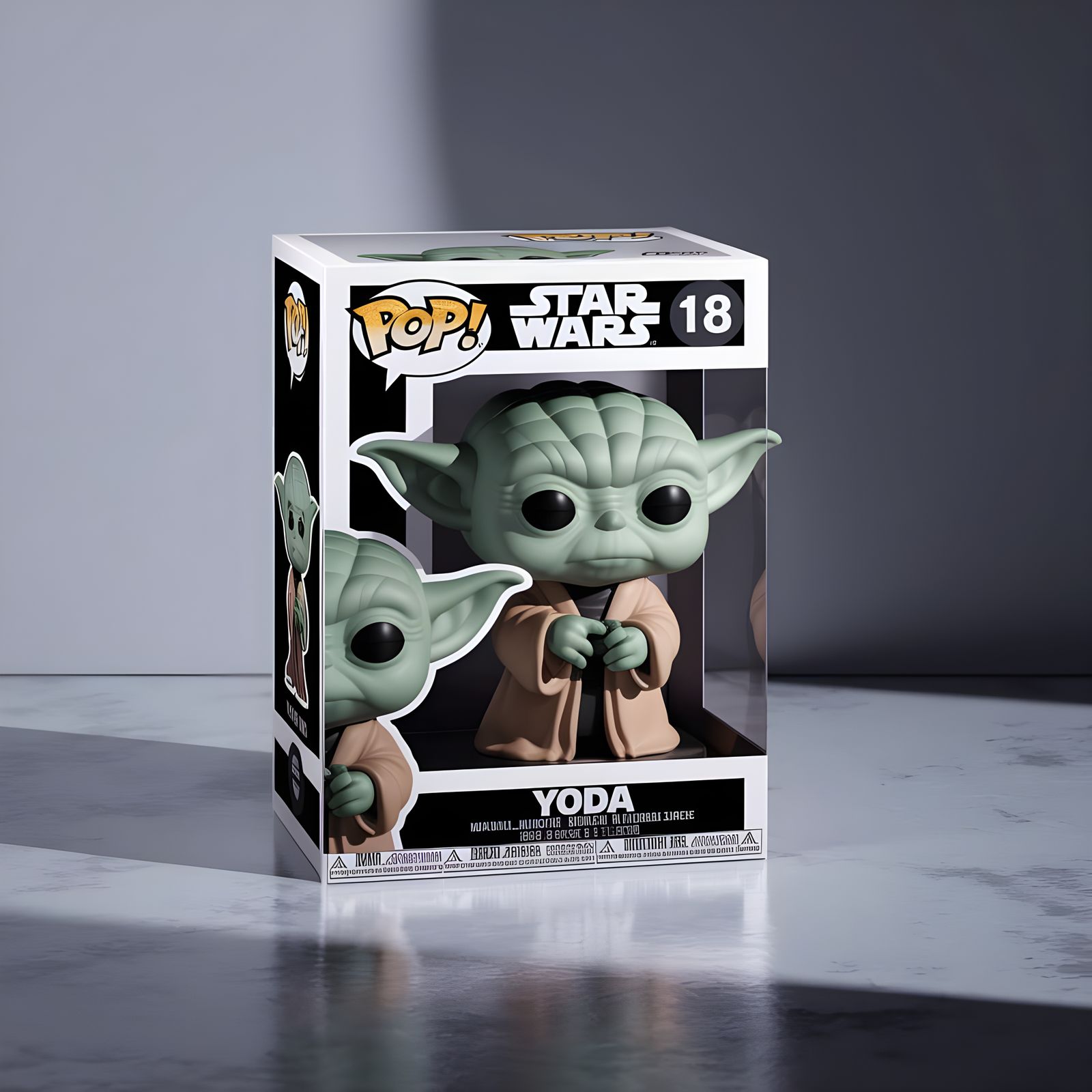 Vibrant Yoda Pop! Vinyl Collectible in Star Wars Display Box