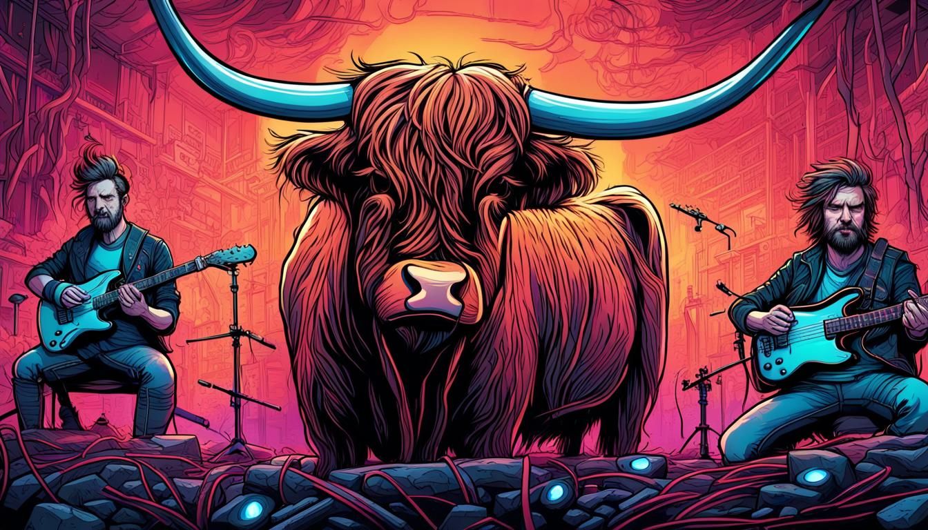 Young Angus MacFluffy during his early days as a lead vocalist