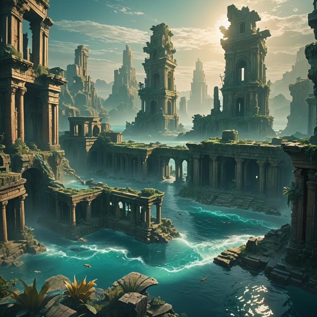 Underwater Metropolis: A Cinematic Sci-Fi Illustration