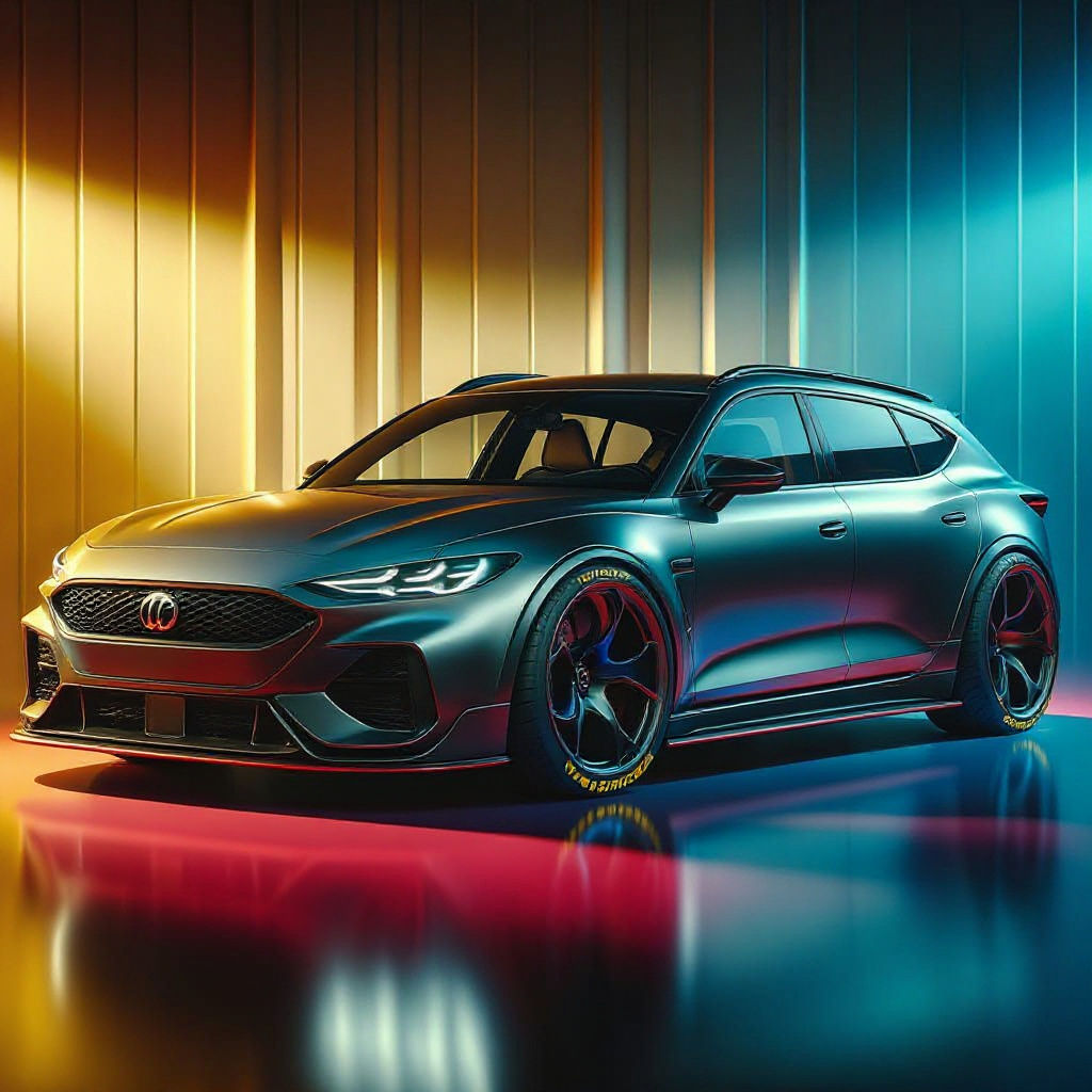 Concept Shooting Brake Car with Rotiform Wheels