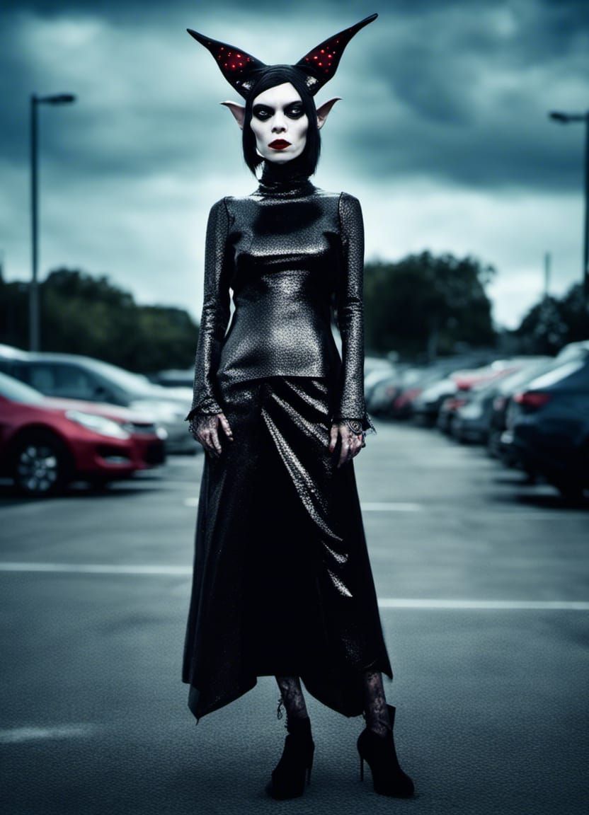 Gothic Goblin Woman Fashion Photography