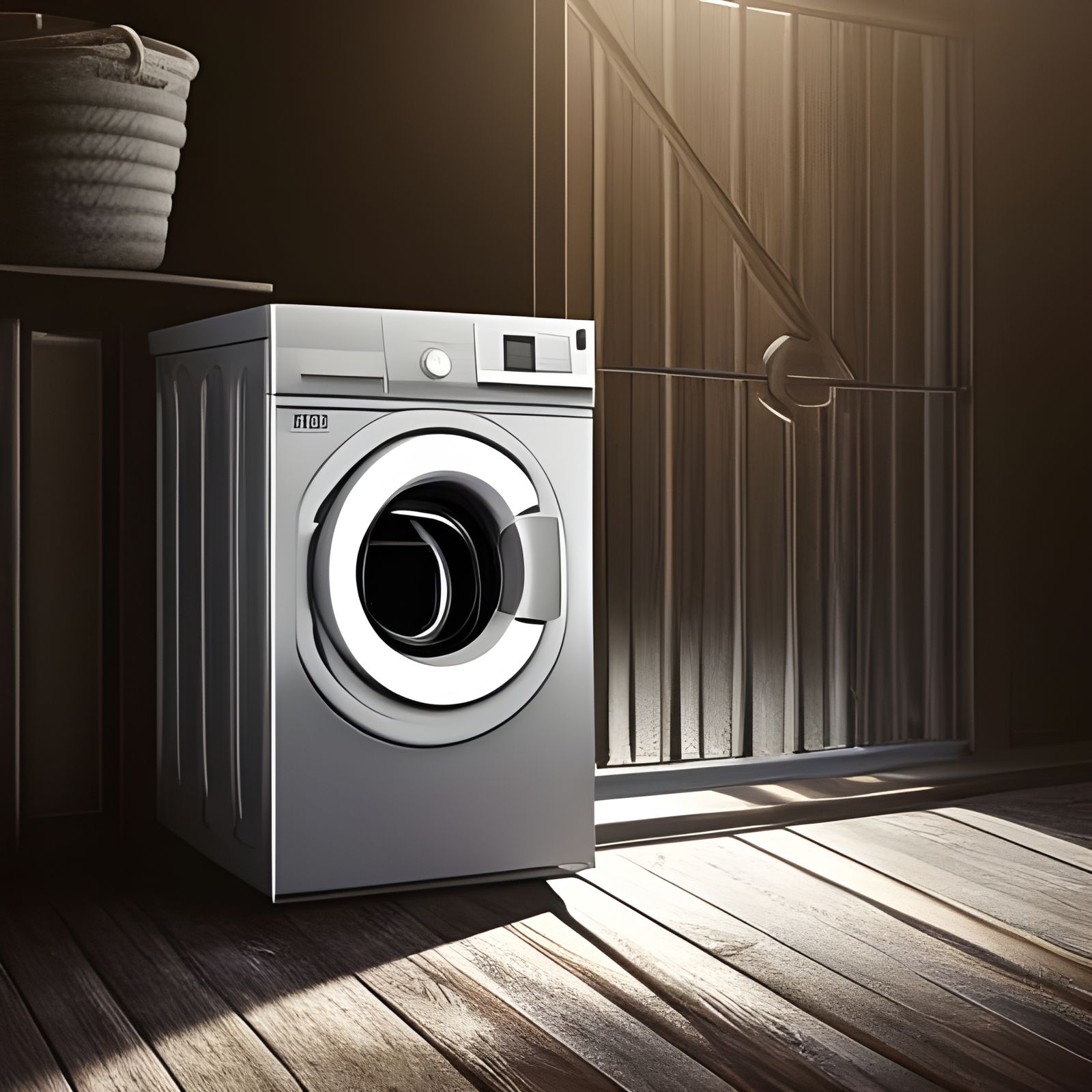 Washing Machine Digital Painting in Hyperrealism Style