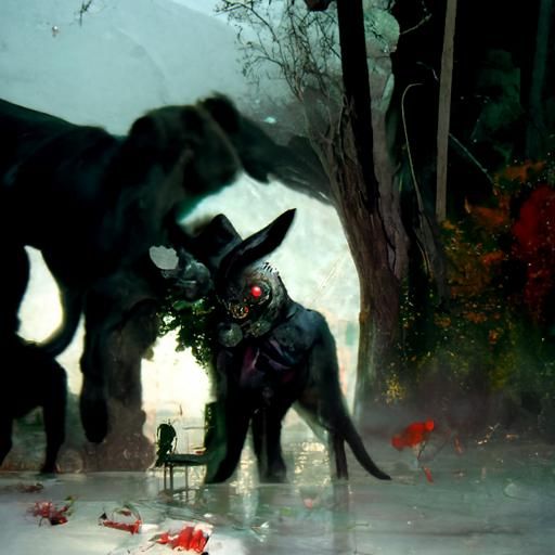 Sinister Animal Tea Party by Rutkowski