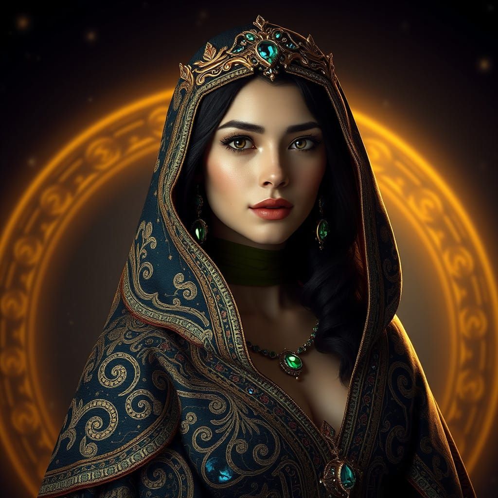 Regal Aldebaran Princess in Celestial Cloak