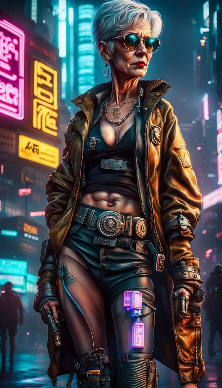 Grandma Maccado Cyberpunk