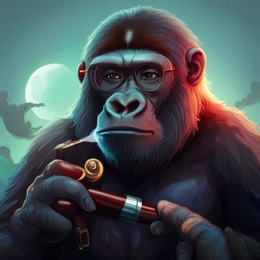 Gorilla Mechanic Concept Art in 8K Resolution