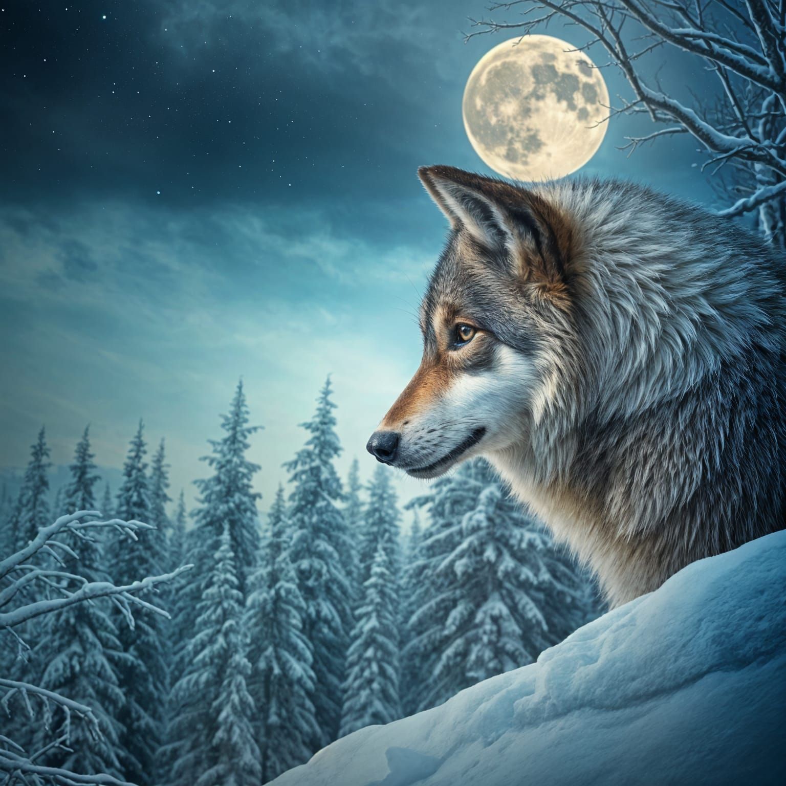 Adorable Wolf Cub Portrait