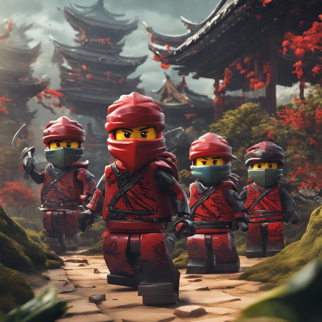 Ninjago Ninjas as Humans: Detailed Matte Painting