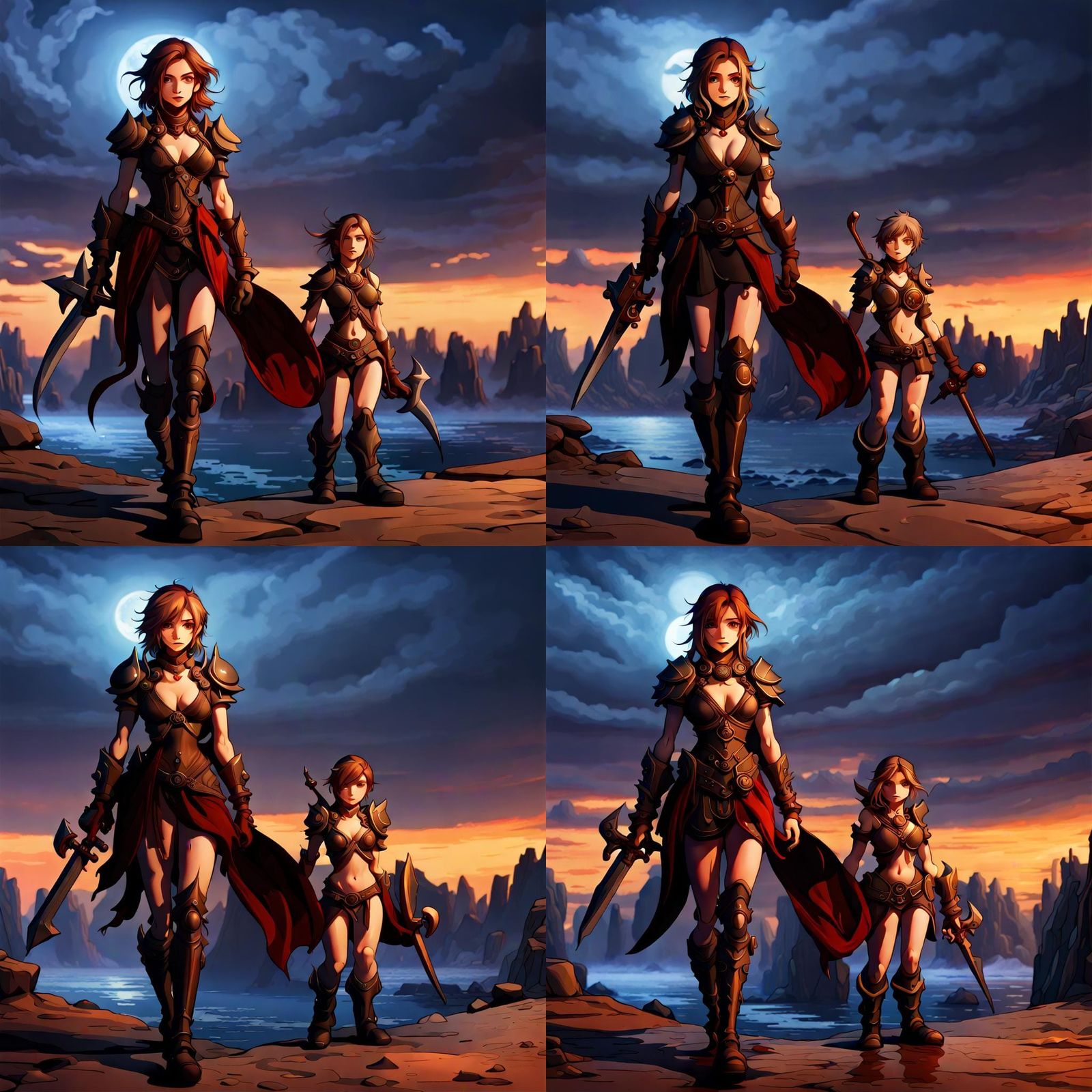 Fantasy Tactics Splash Screen in Anime Style