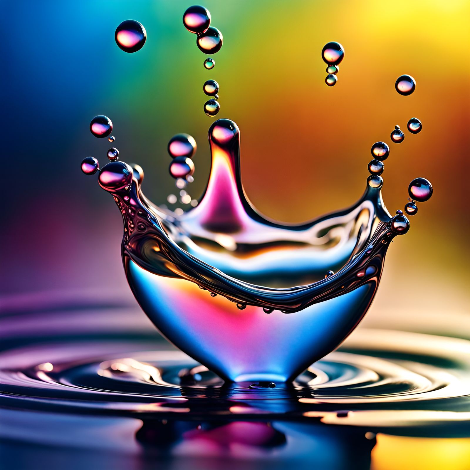 Water Drop Impact: Macro Art Photography