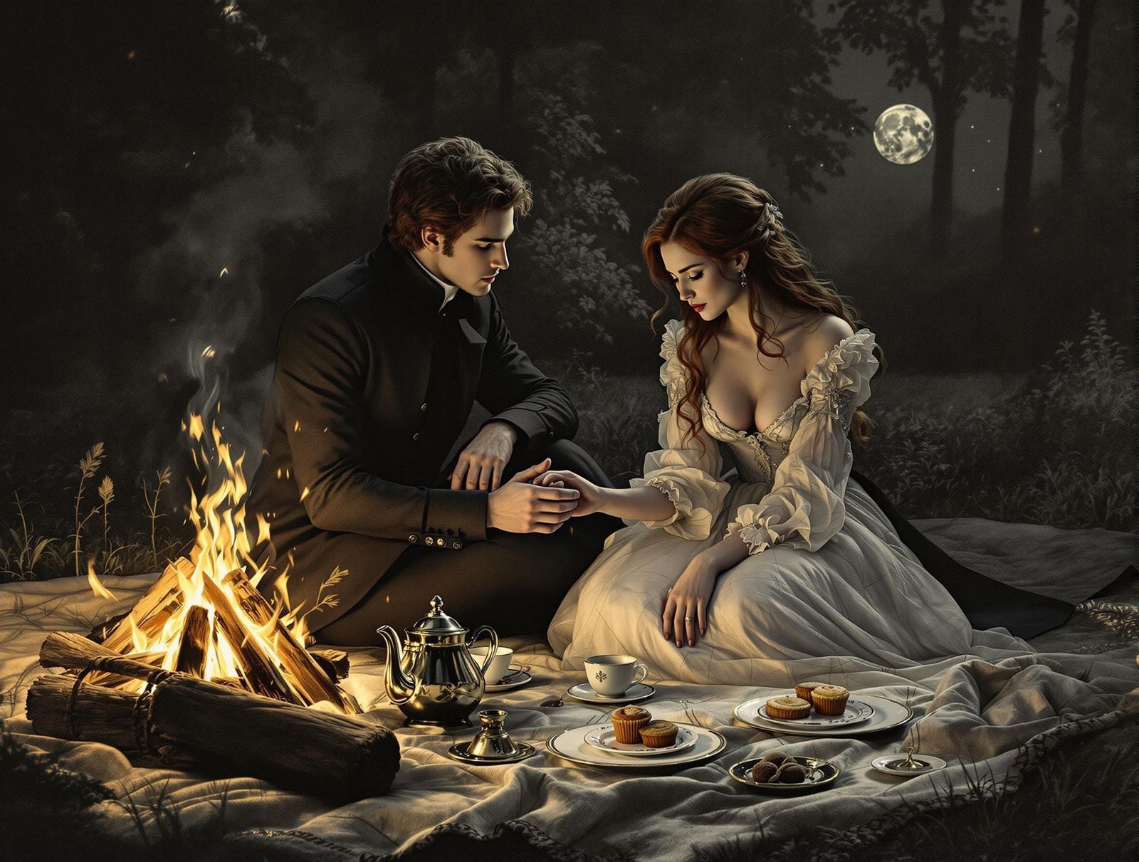 A midnight high tea picnic 1790,