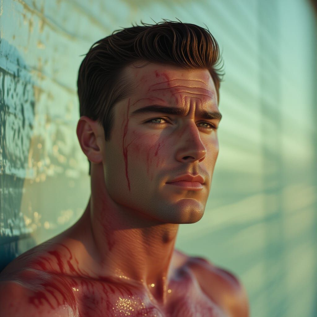 Cinematic Portrait with Dramatic Lighting