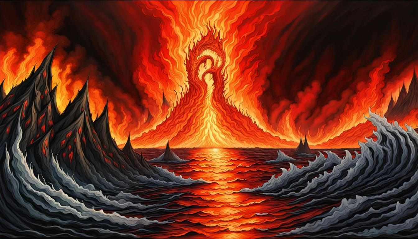 Sea of Fire: AI Interpretation