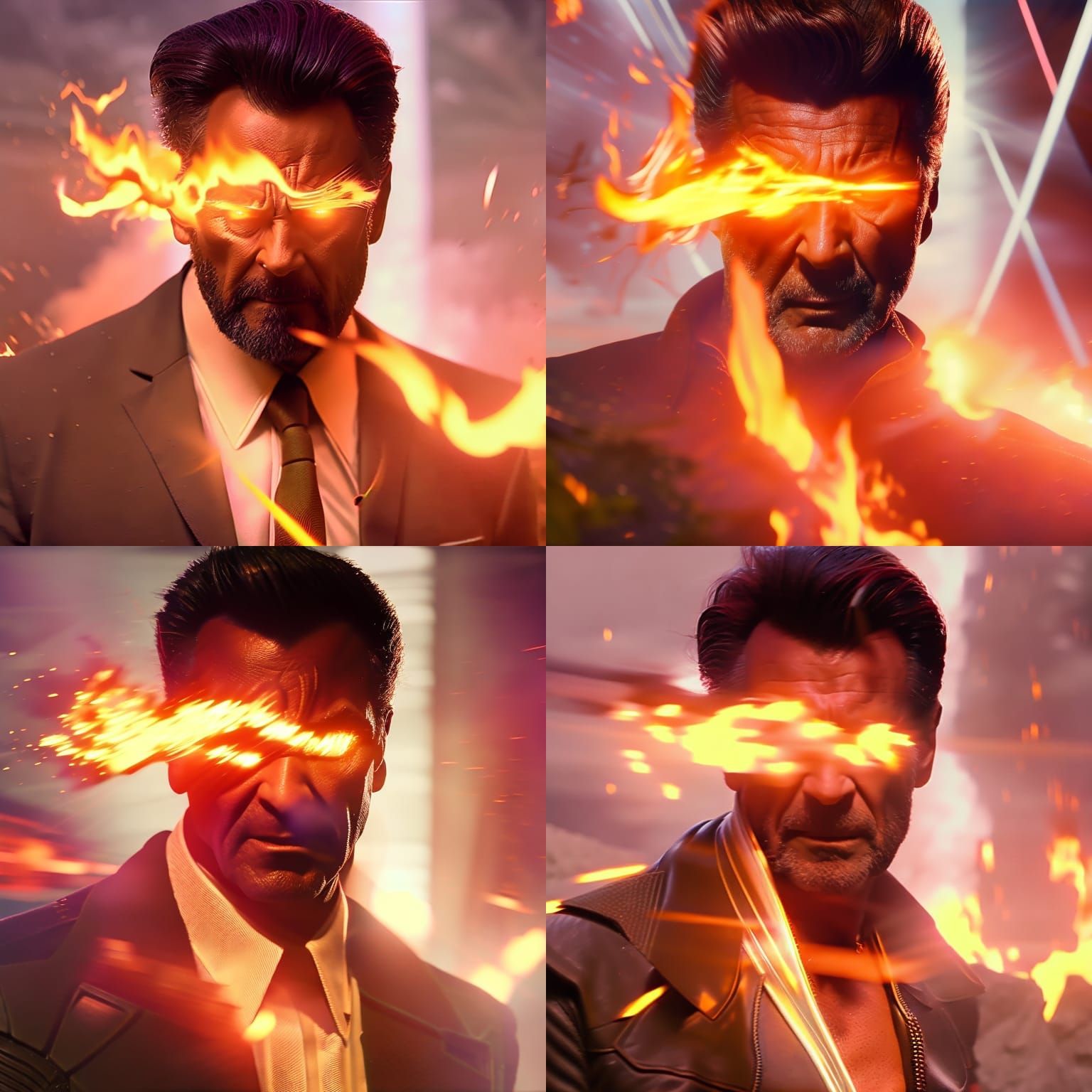 Jean Grey Ablaze: Cinematic Photography in 8k