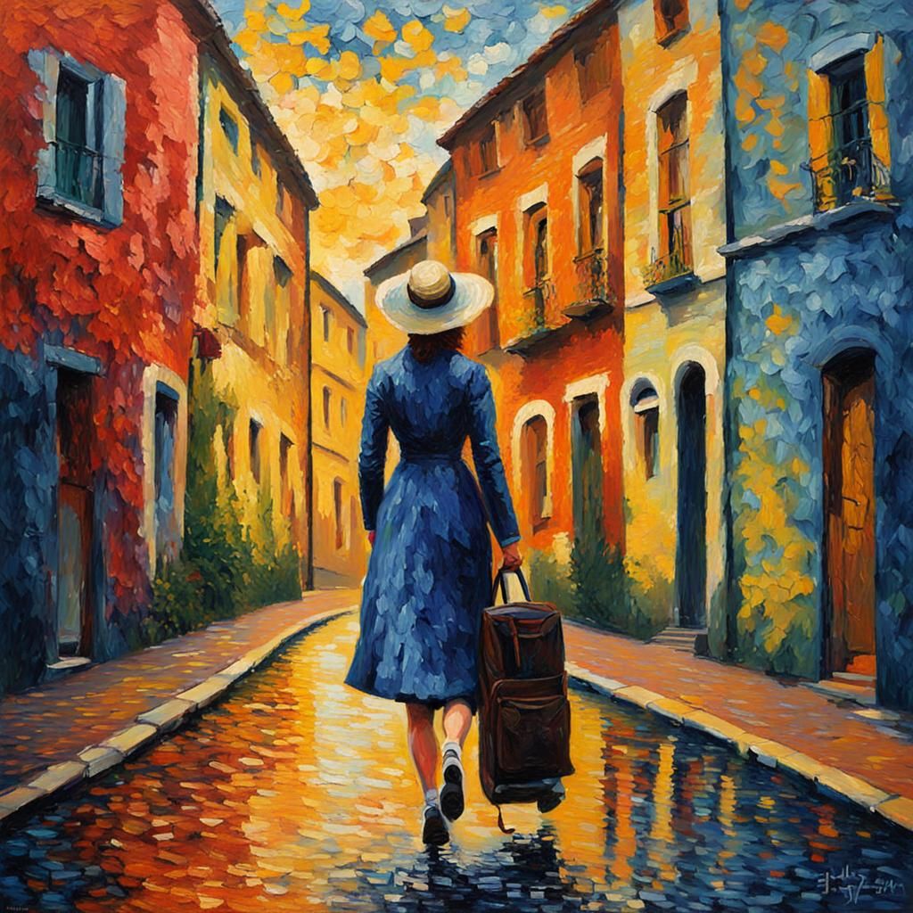 Rebecca Film Poster in Expressionist Style