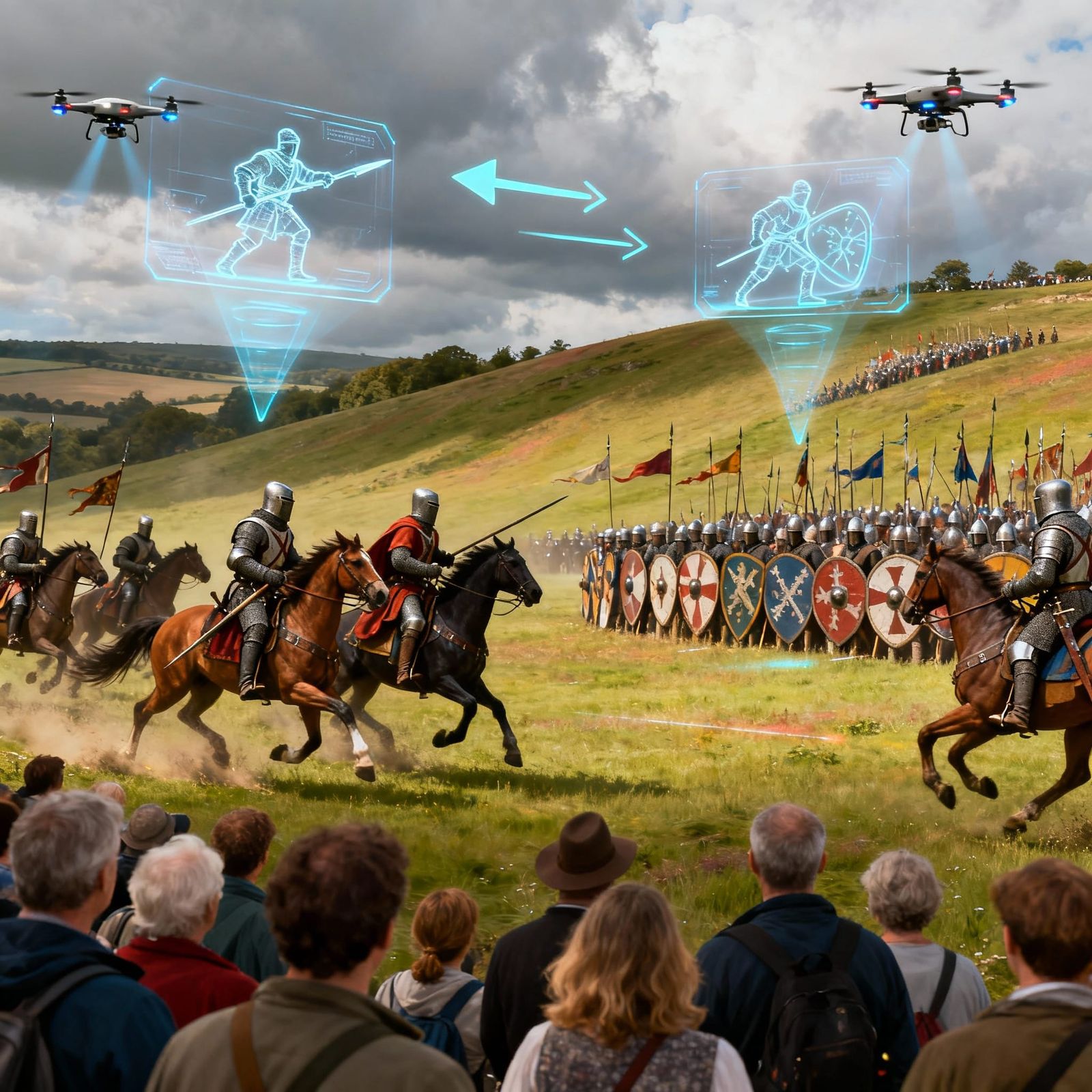 Battle of Hastings 1000th Anniversary Reenactment with Drone...