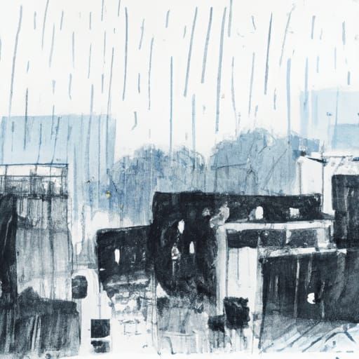 City rain