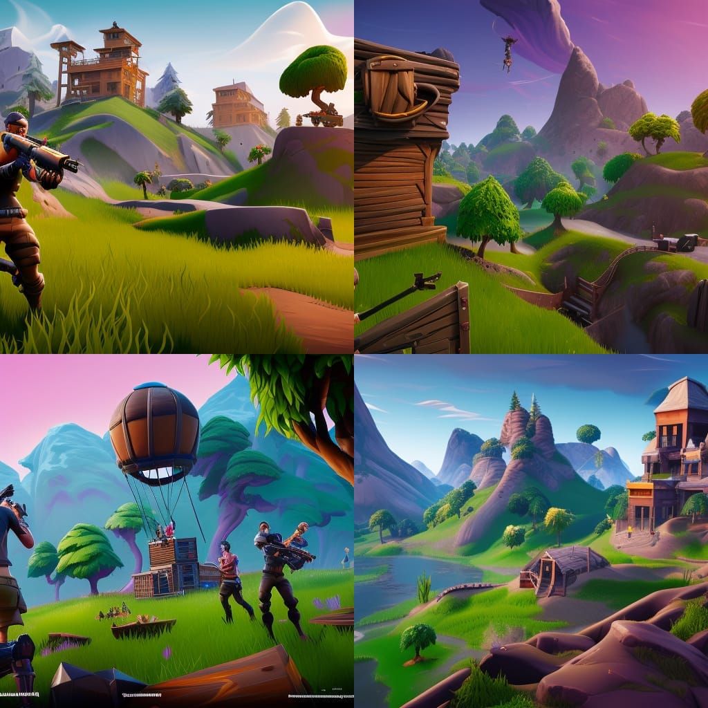 Fortnite Detailed Matte Painting in Unreal Engine 5