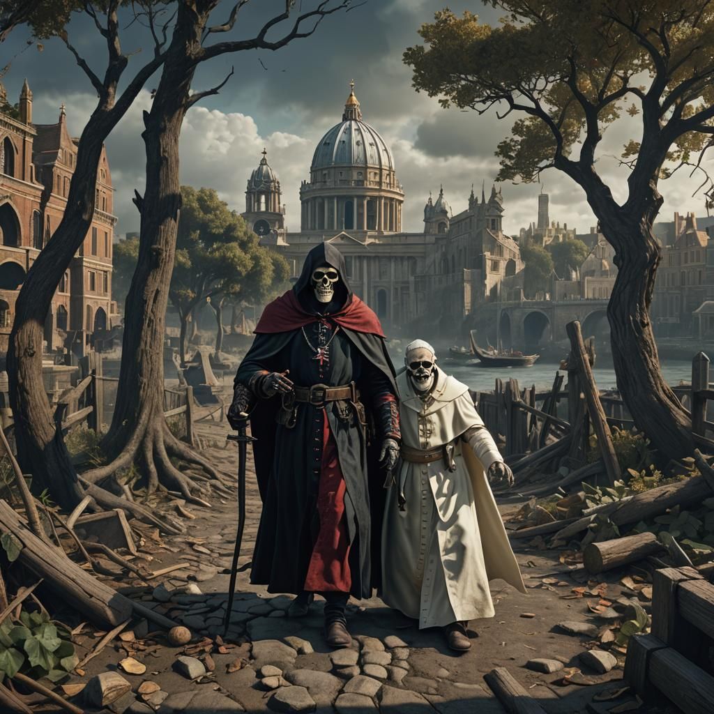 Perretta Confronts the Grim Reaper in London, 1896