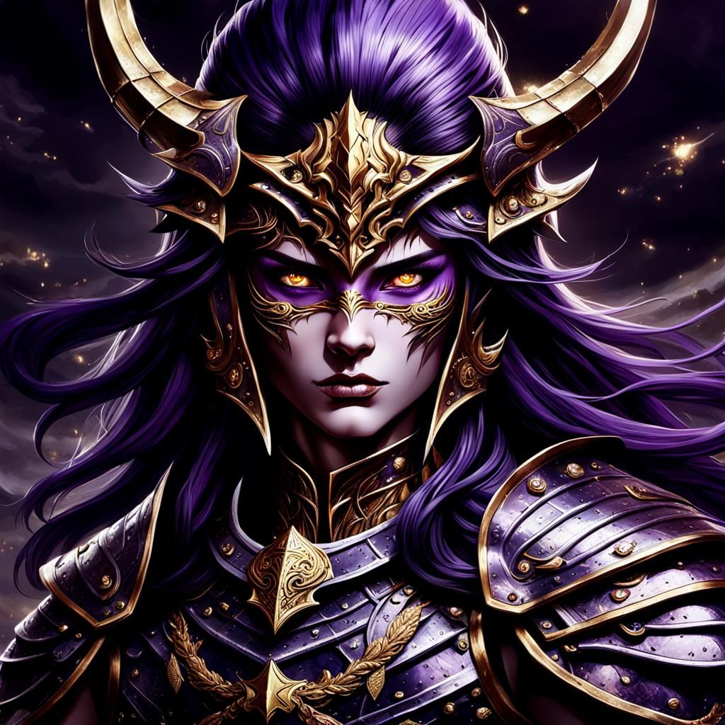 Mysterious Warrior Woman in Dark Fantasy Concept Art