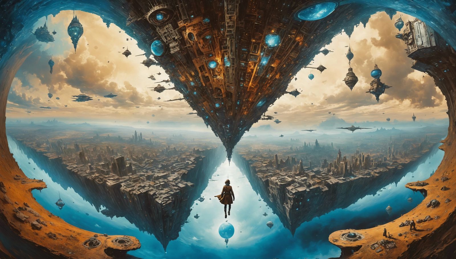 Surreal Cyberspace World as Inverted Photography