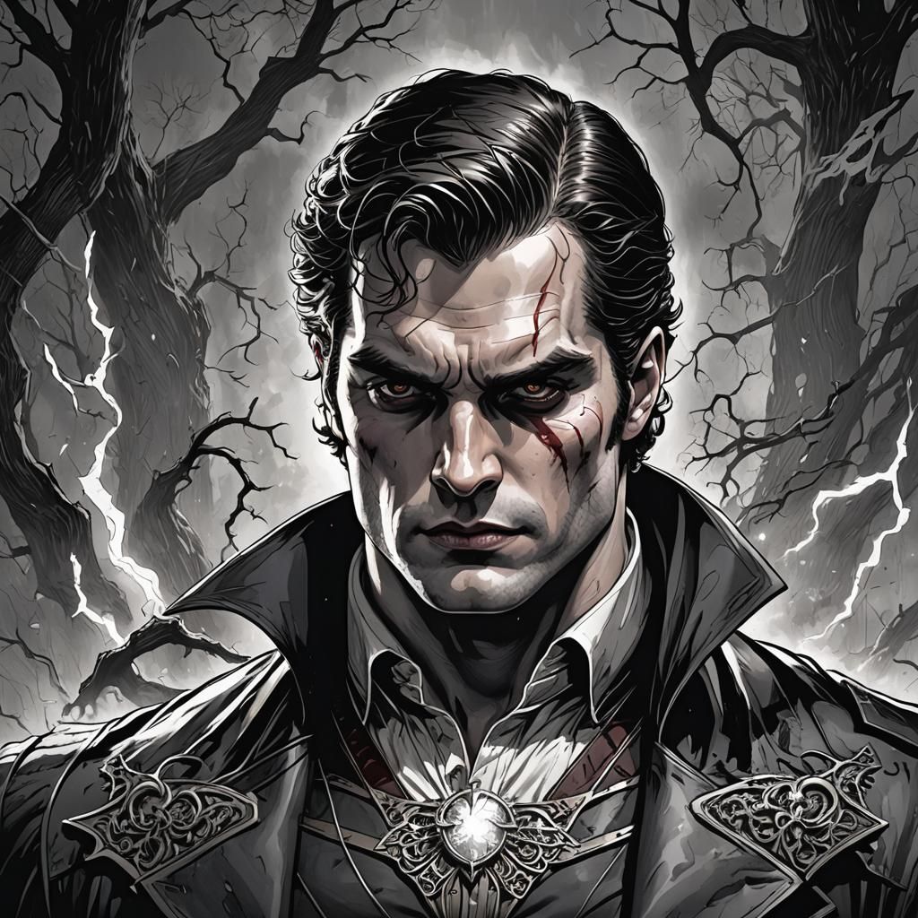 Vampire Comic Book Art