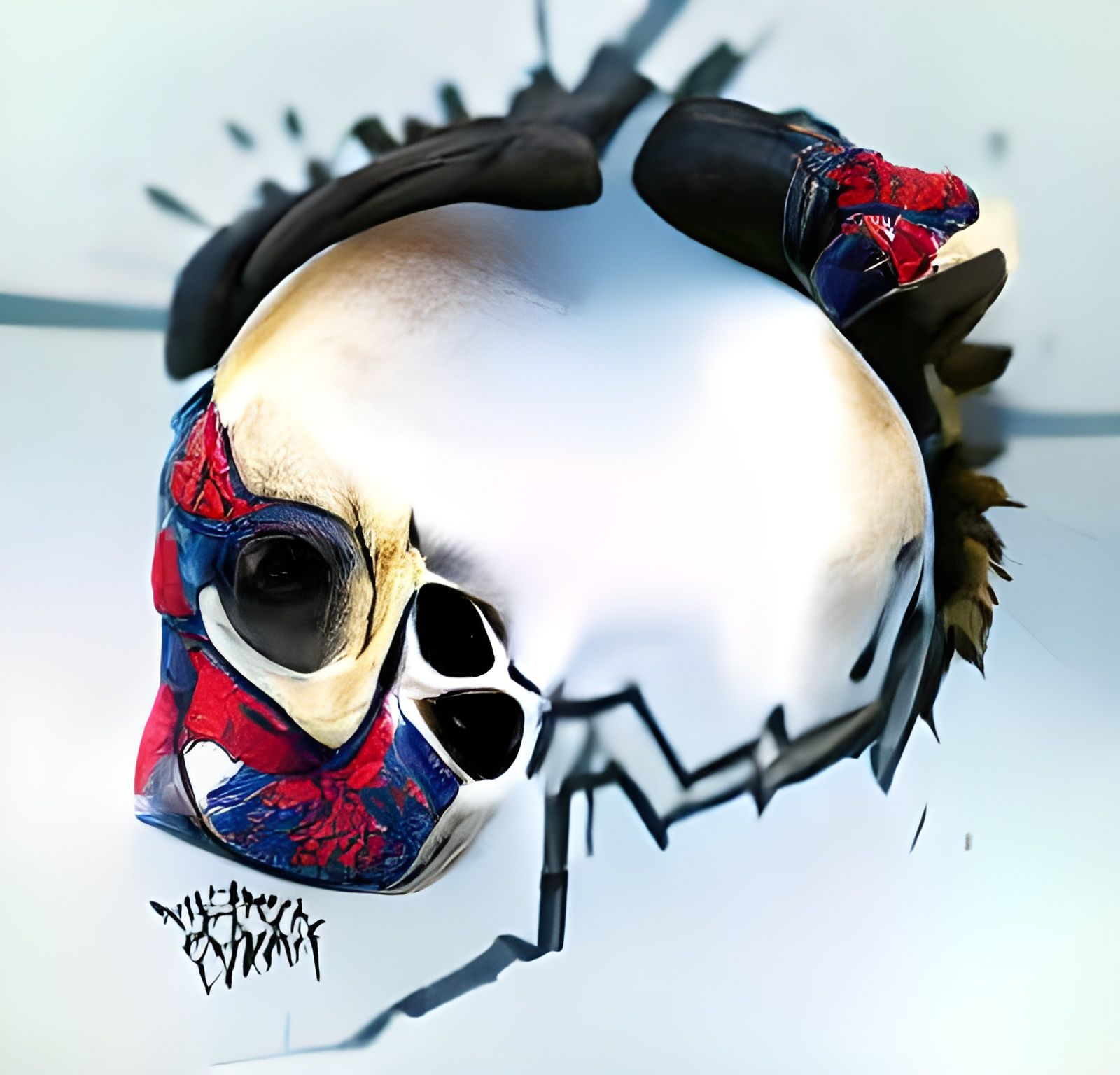 Spiderman Punk Skull